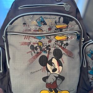 Disney Mickey Mouse Black and Gray Backpack